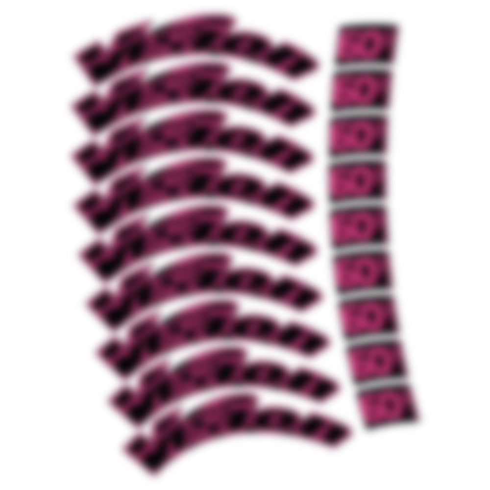 Stickers for Visixn Metron 60 SL, Road Wheel vinyl decals - Bubblegum Pink