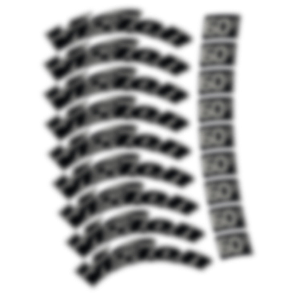 Stickers for Visixn Metron 60 SL, Road Wheel vinyl decals - Light Grey