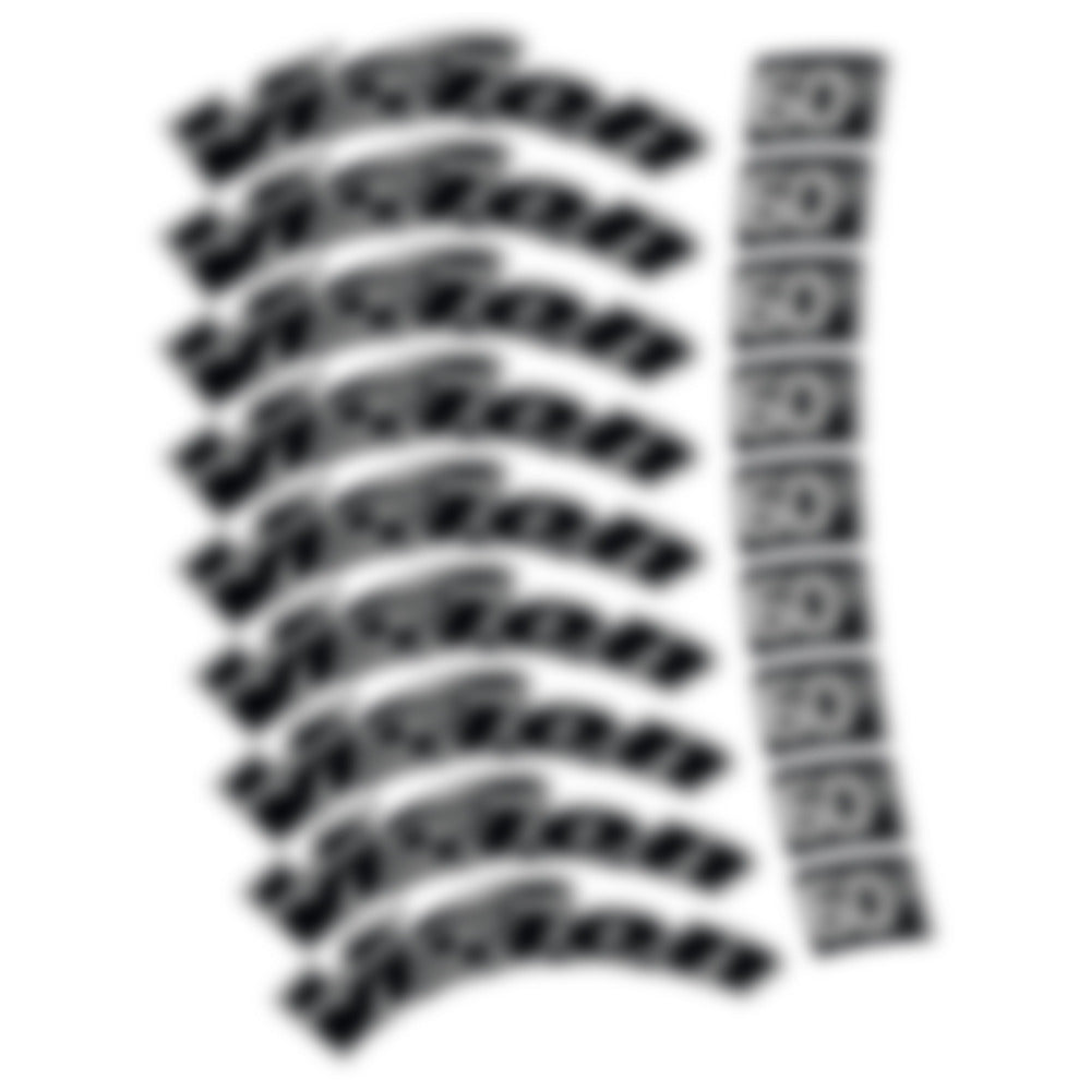 Stickers for Visixn Metron 60 SL, Road Wheel vinyl decals - Pearl Grey