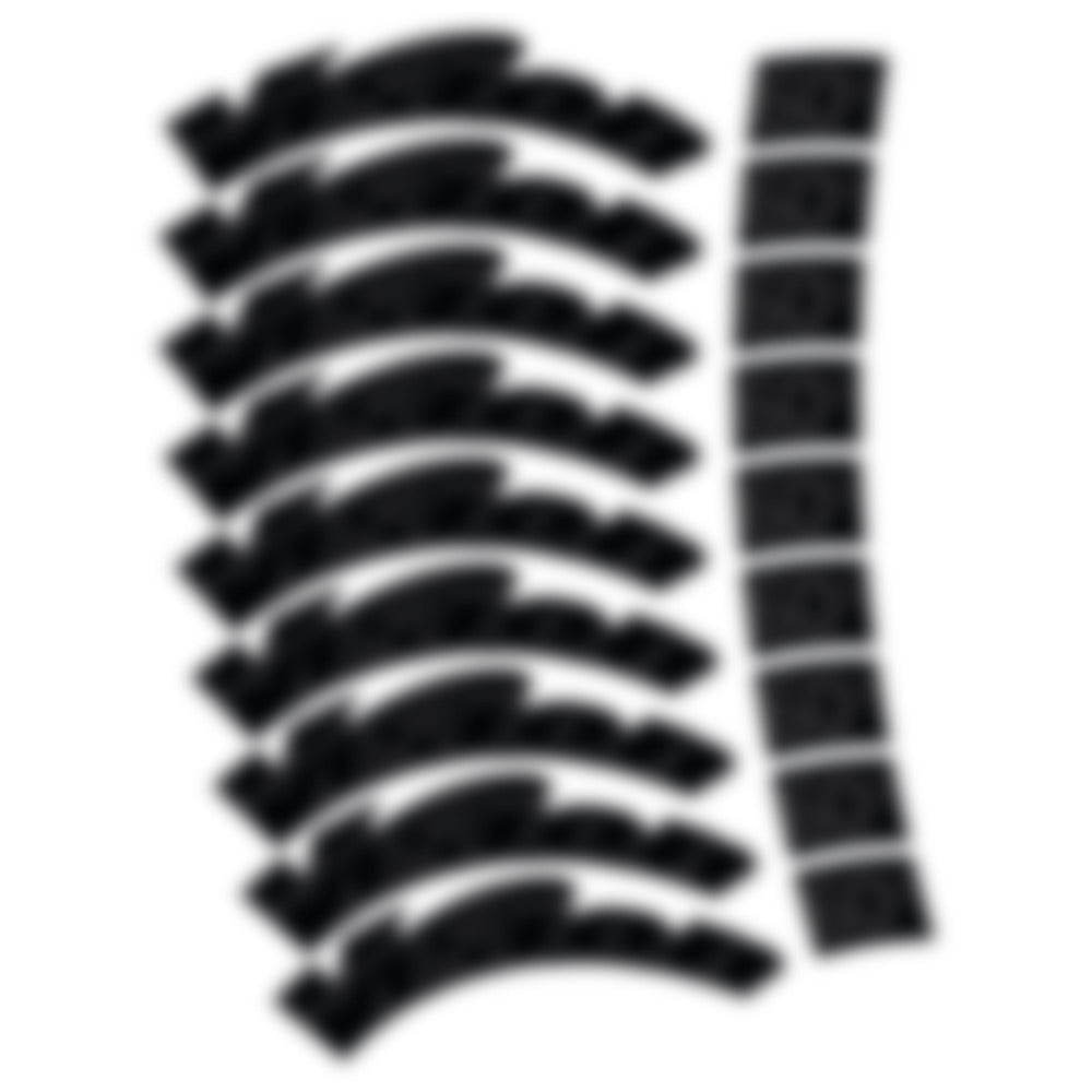 Stickers for Visixn Metron 60 SL, Road Wheel vinyl decals - Very Dark Grey