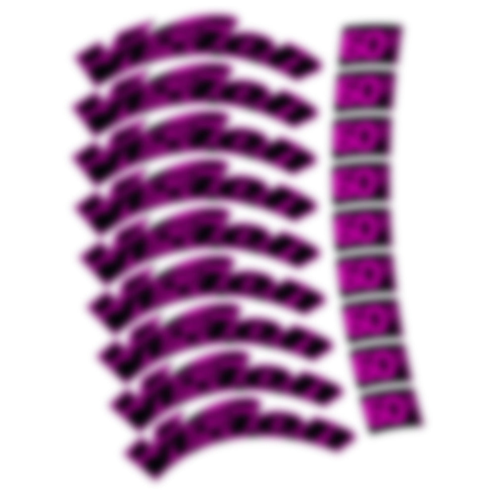 Stickers for Visixn Metron 60 SL, Road Wheel vinyl decals - Fuchsia Neon