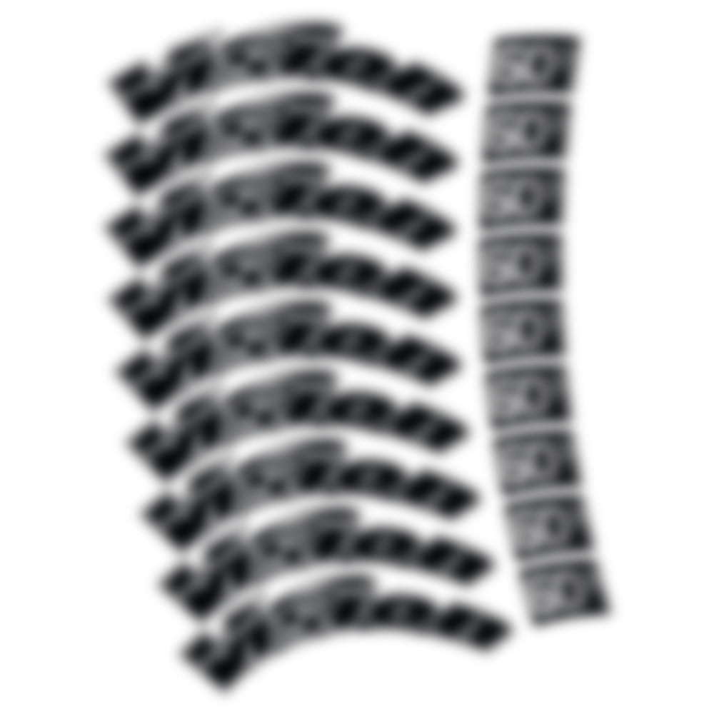 Stickers for Visixn Metron 60 SL, Road Wheel vinyl decals - Light Silver
