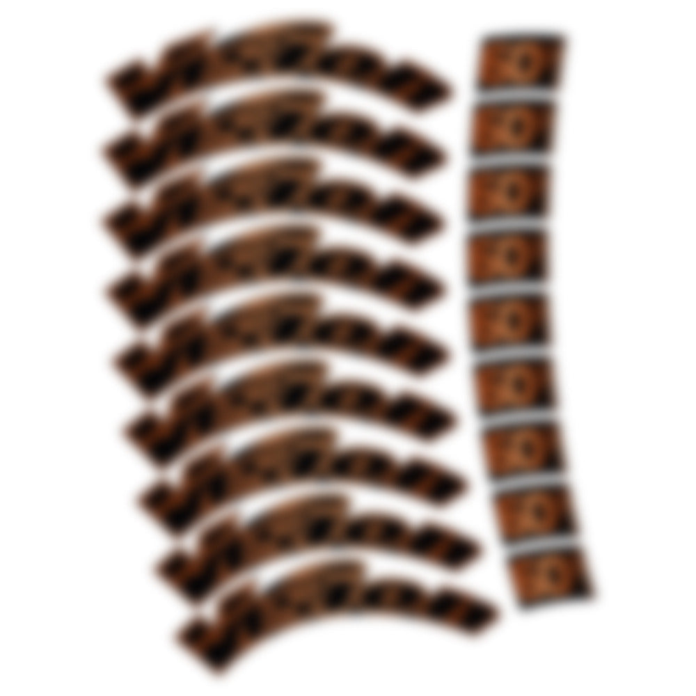 Stickers for Visixn Metron 60 SL, Road Wheel vinyl decals - Bronze