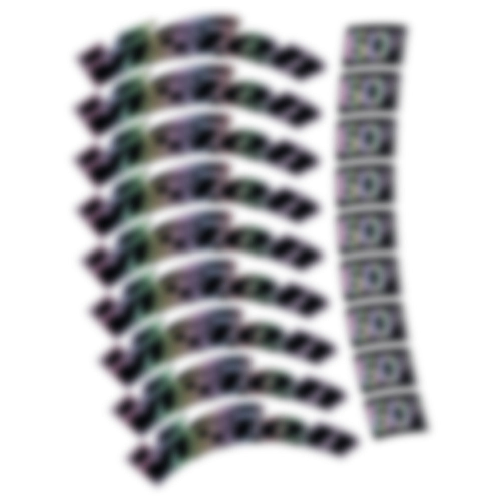 Stickers for Visixn Metron 60 SL, Road Wheel vinyl decals - Hollographic