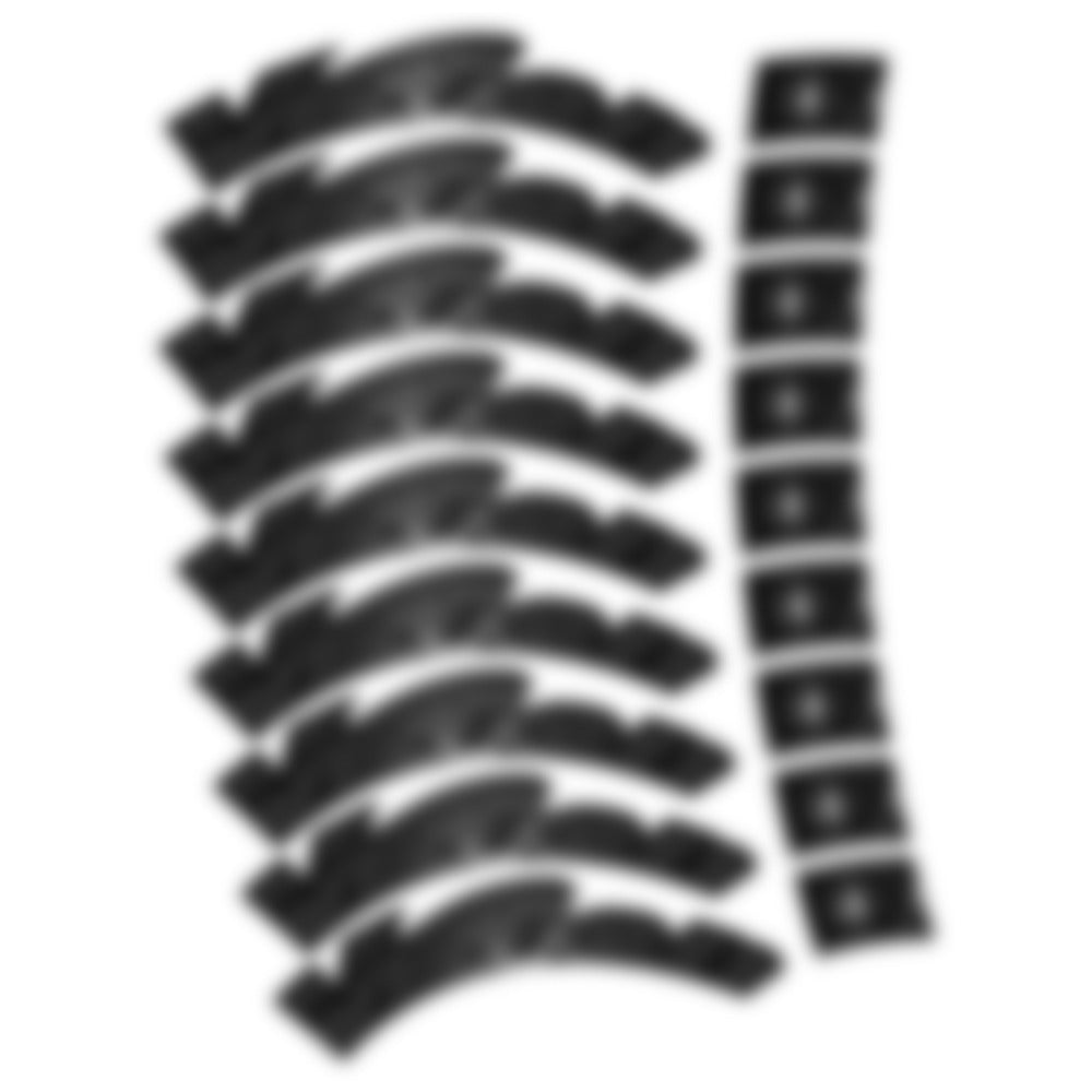 Stickers for Visixn Metron 60 SL, Road Wheel vinyl decals - Black