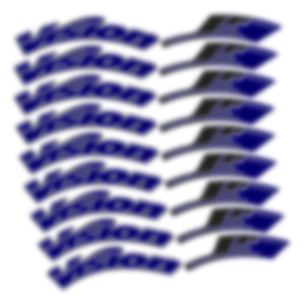 Stickers for Visixn Metron 55 SL Disc Tubular, Road Wheel vinyl decals - Scandinavian Blue