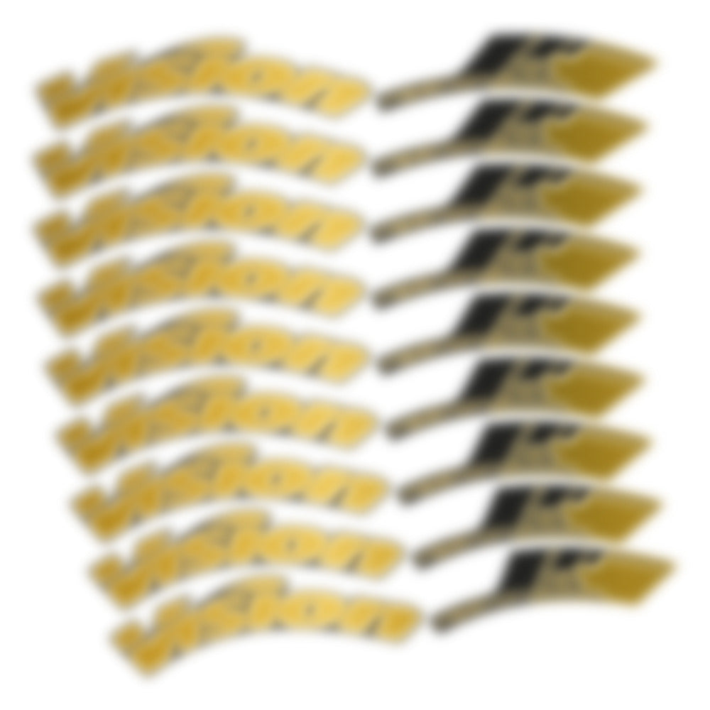 Stickers for Visixn Metron 55 SL Disc Tubular, Road Wheel vinyl decals - Gold