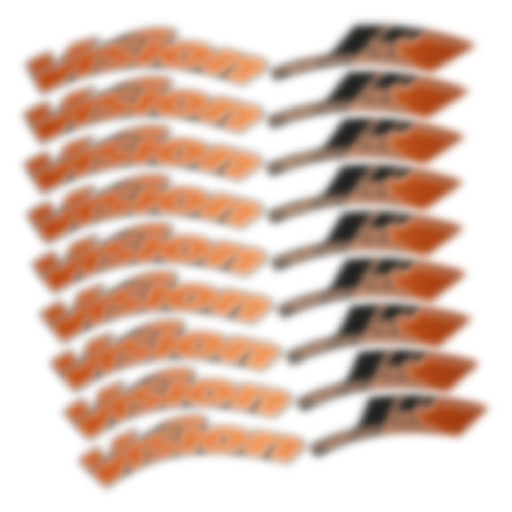 Stickers for Visixn Metron 55 SL Disc Tubular, Road Wheel vinyl decals - Bronze