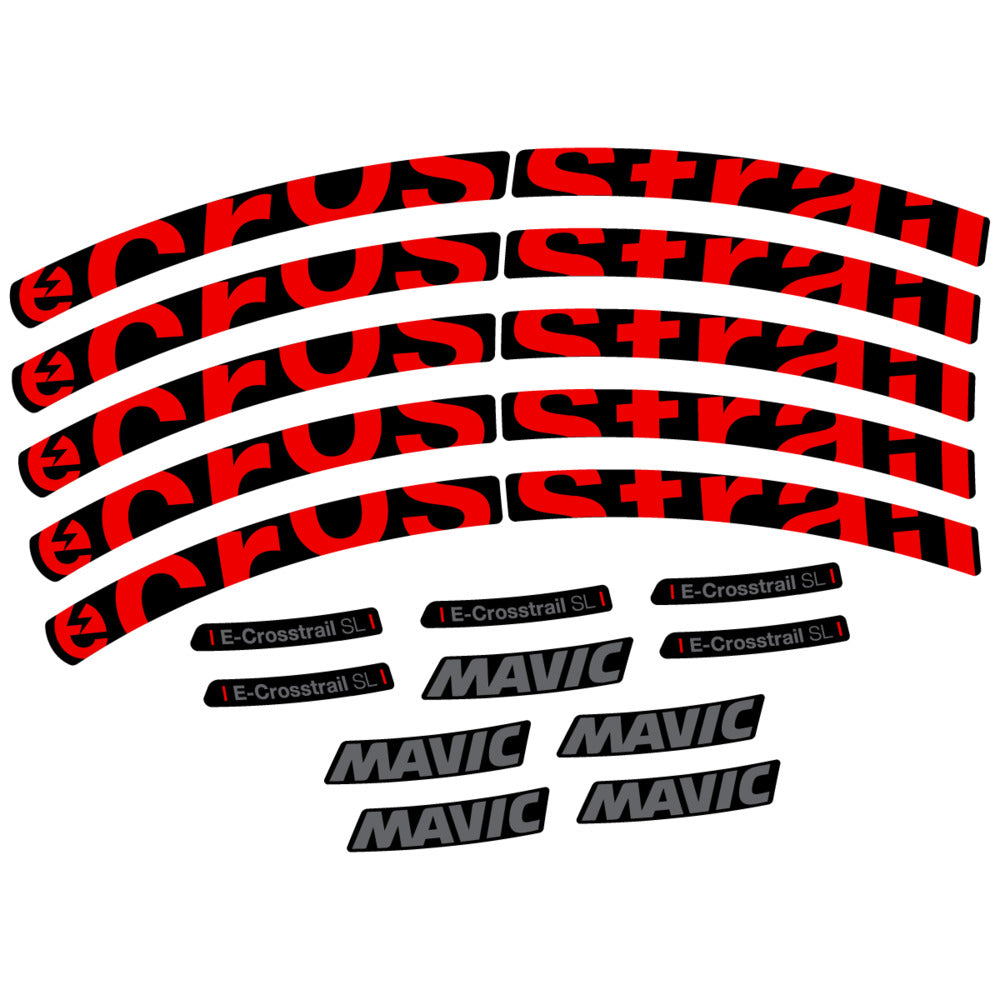 Decal for Mavic E-Crosstrail SL 2025, Mountain Wheel, bike sticker vinyl