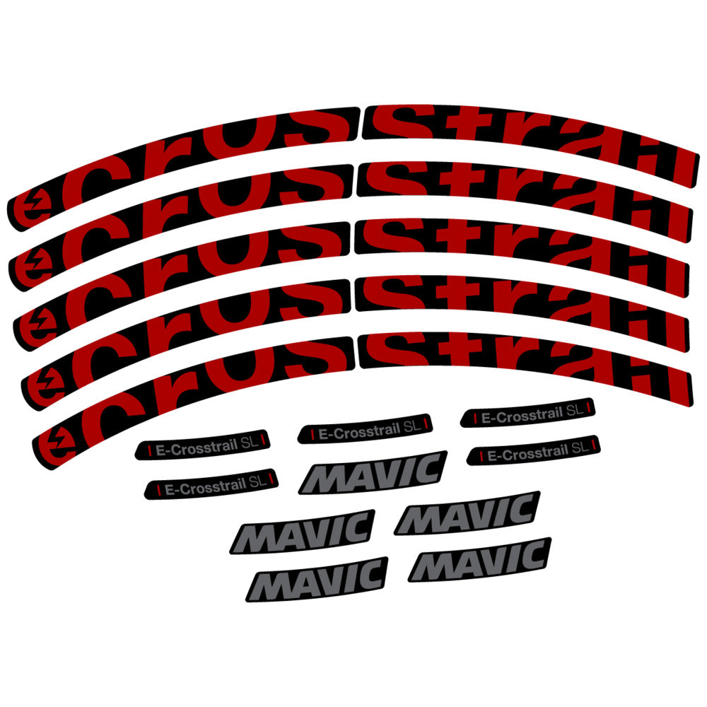 Decal for Mavic E-Crosstrail SL 2025, Mountain Wheel, bike sticker vinyl