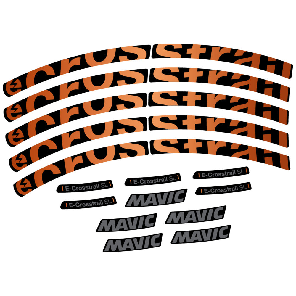 Decal for Mavic E-Crosstrail SL 2025, Mountain Wheel, bike sticker vinyl