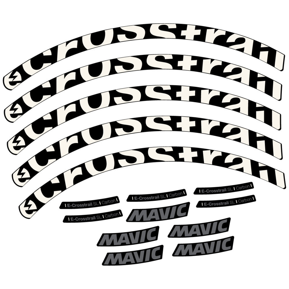 Decal for Mavic E-Crosstrail SL Carbon 2025, Mountain Wheel, bike sticker vinyl