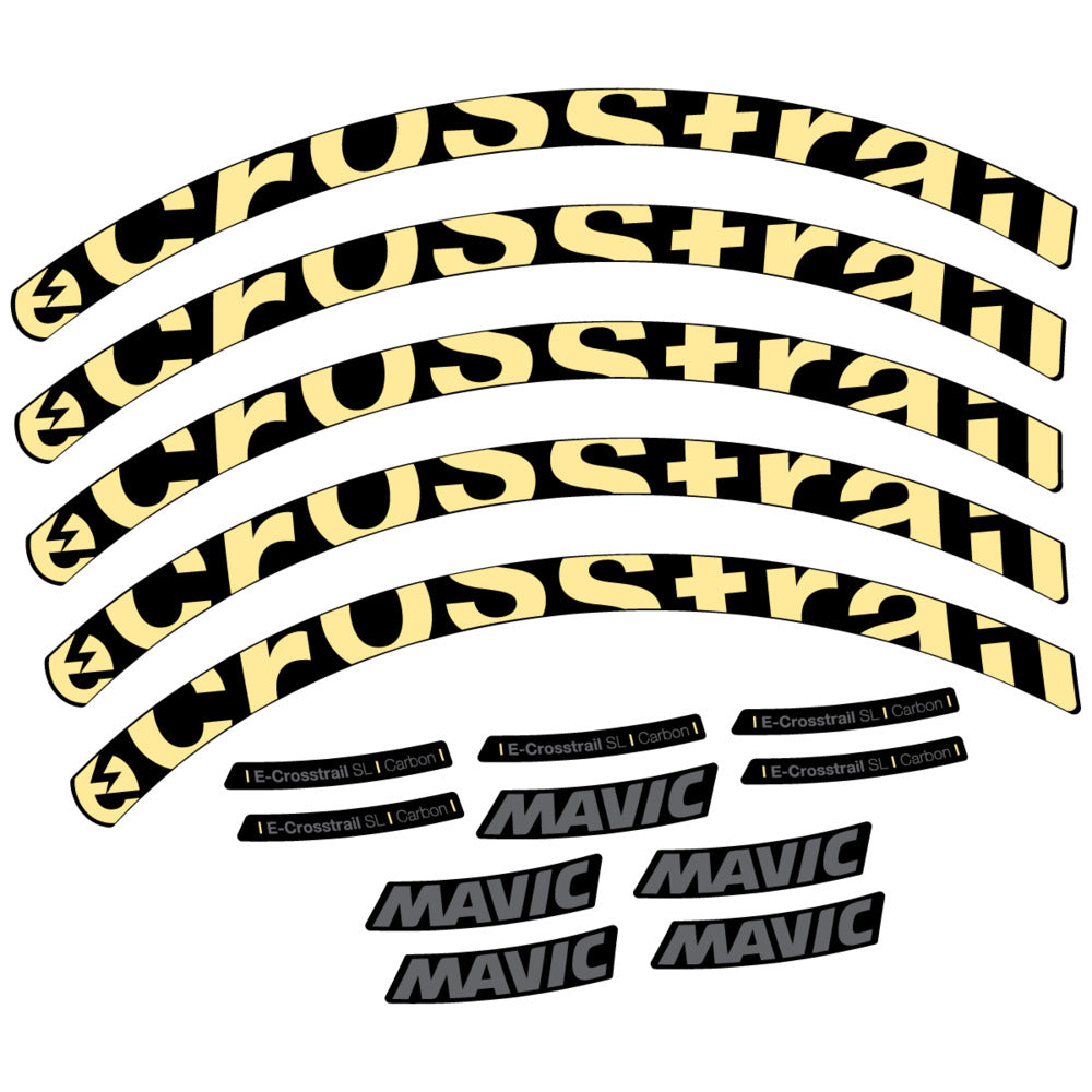 Decal for Mavic E-Crosstrail SL Carbon 2025, Mountain Wheel, bike sticker vinyl
