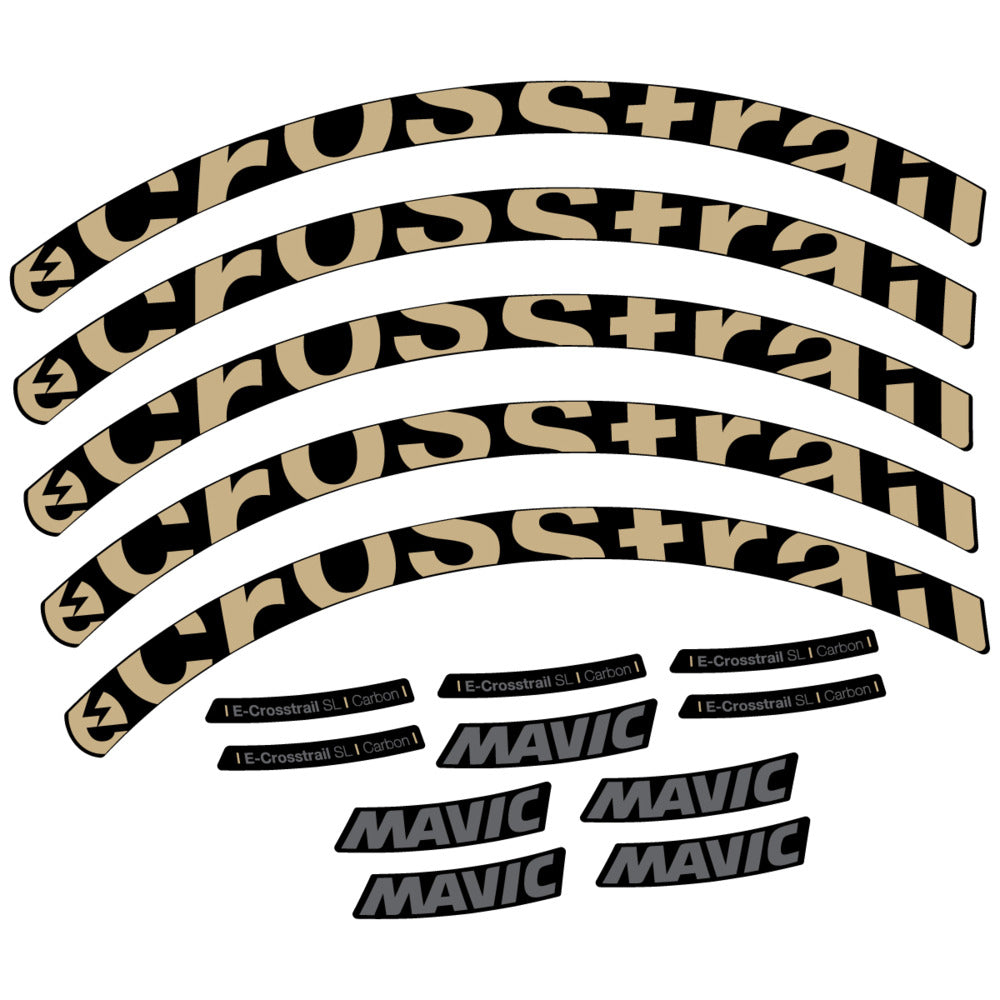 Decal for Mavic E-Crosstrail SL Carbon 2025, Mountain Wheel, bike sticker vinyl