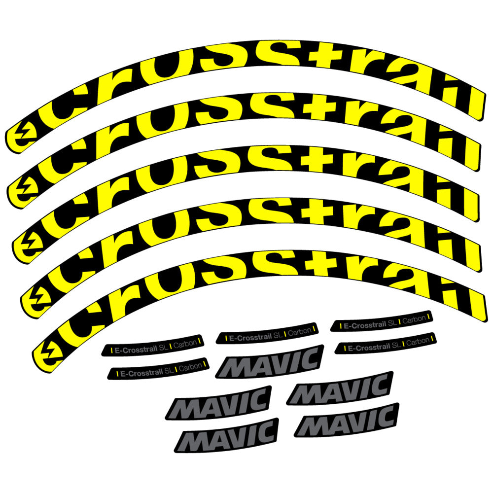 Decal for Mavic E-Crosstrail SL Carbon 2025, Mountain Wheel, bike sticker vinyl