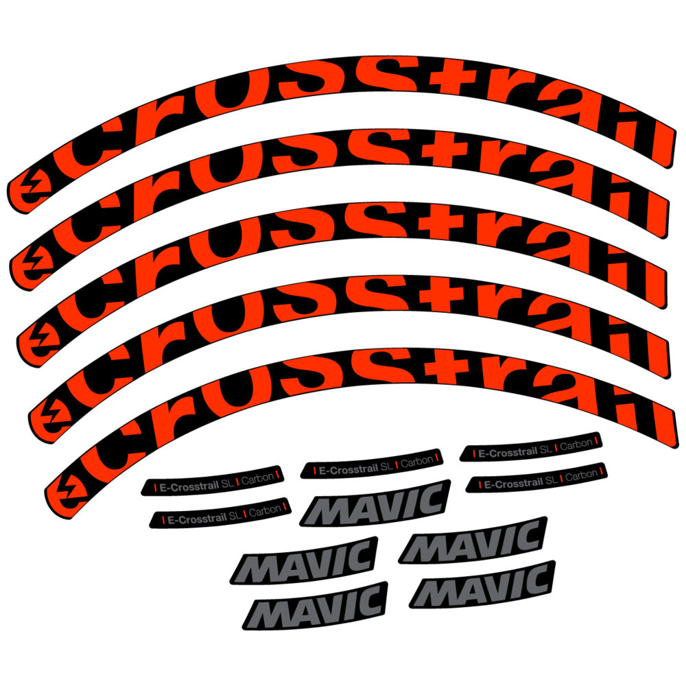 Decal for Mavic E-Crosstrail SL Carbon 2025, Mountain Wheel, bike sticker vinyl