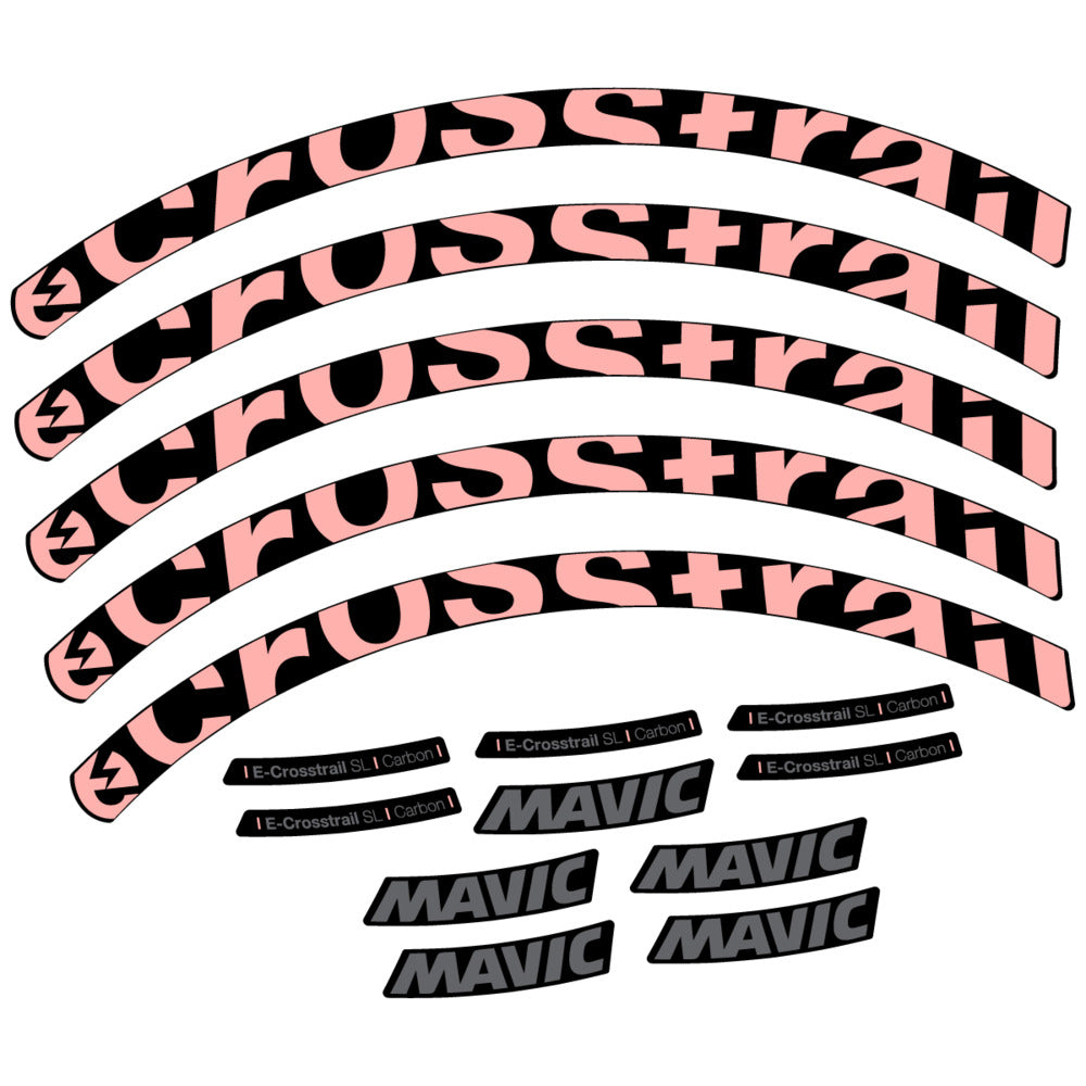 Decal for Mavic E-Crosstrail SL Carbon 2025, Mountain Wheel, bike sticker vinyl
