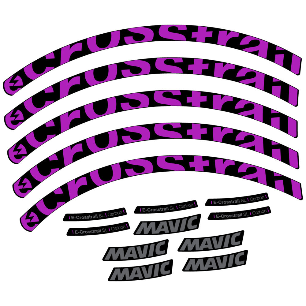 Decal for Mavic E-Crosstrail SL Carbon 2025, Mountain Wheel, bike sticker vinyl