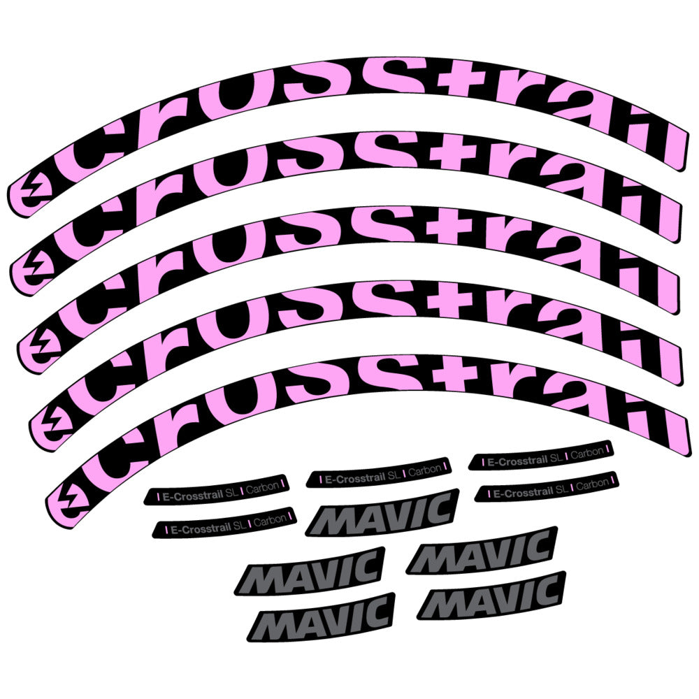Decal for Mavic E-Crosstrail SL Carbon 2025, Mountain Wheel, bike sticker vinyl