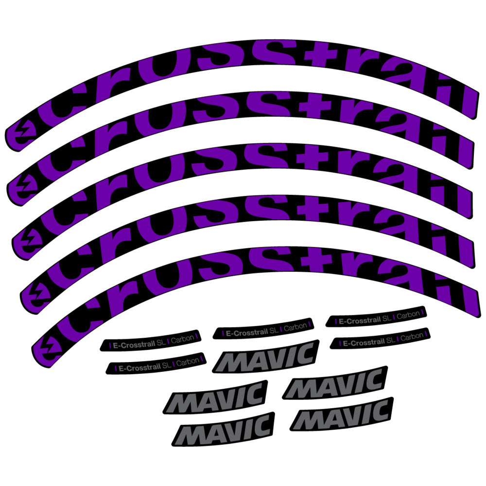 Decal for Mavic E-Crosstrail SL Carbon 2025, Mountain Wheel, bike sticker vinyl