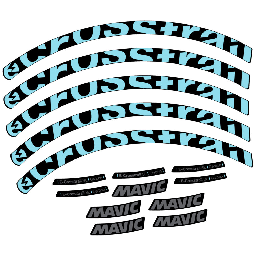Decal for Mavic E-Crosstrail SL Carbon 2025, Mountain Wheel, bike sticker vinyl