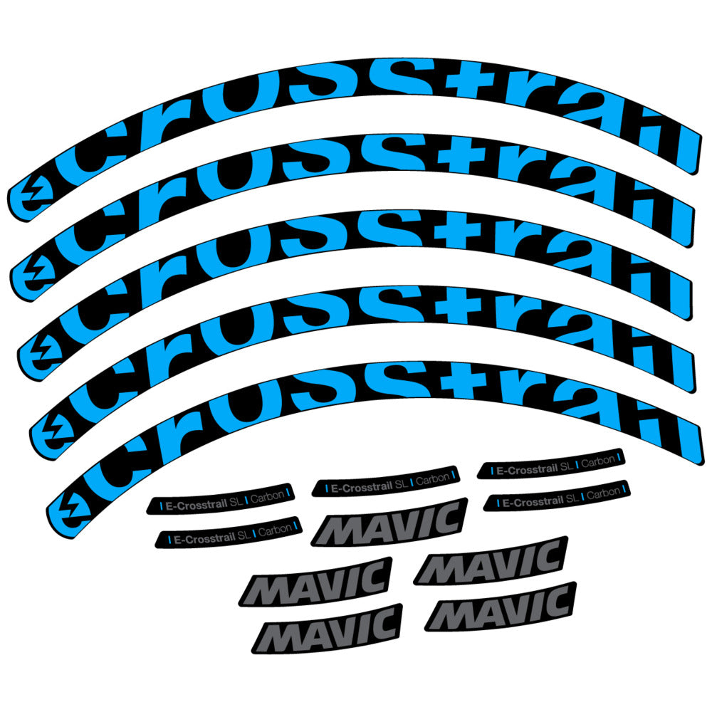 Decal for Mavic E-Crosstrail SL Carbon 2025, Mountain Wheel, bike sticker vinyl