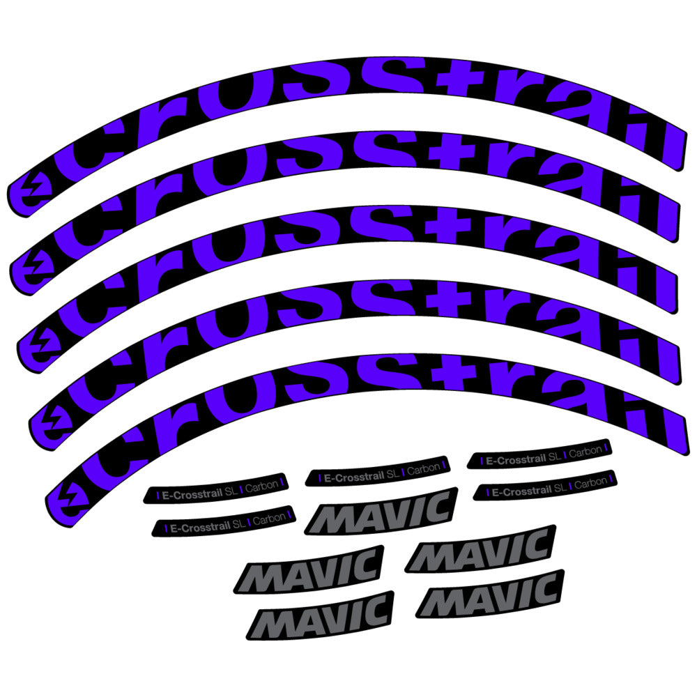 Decal for Mavic E-Crosstrail SL Carbon 2025, Mountain Wheel, bike sticker vinyl