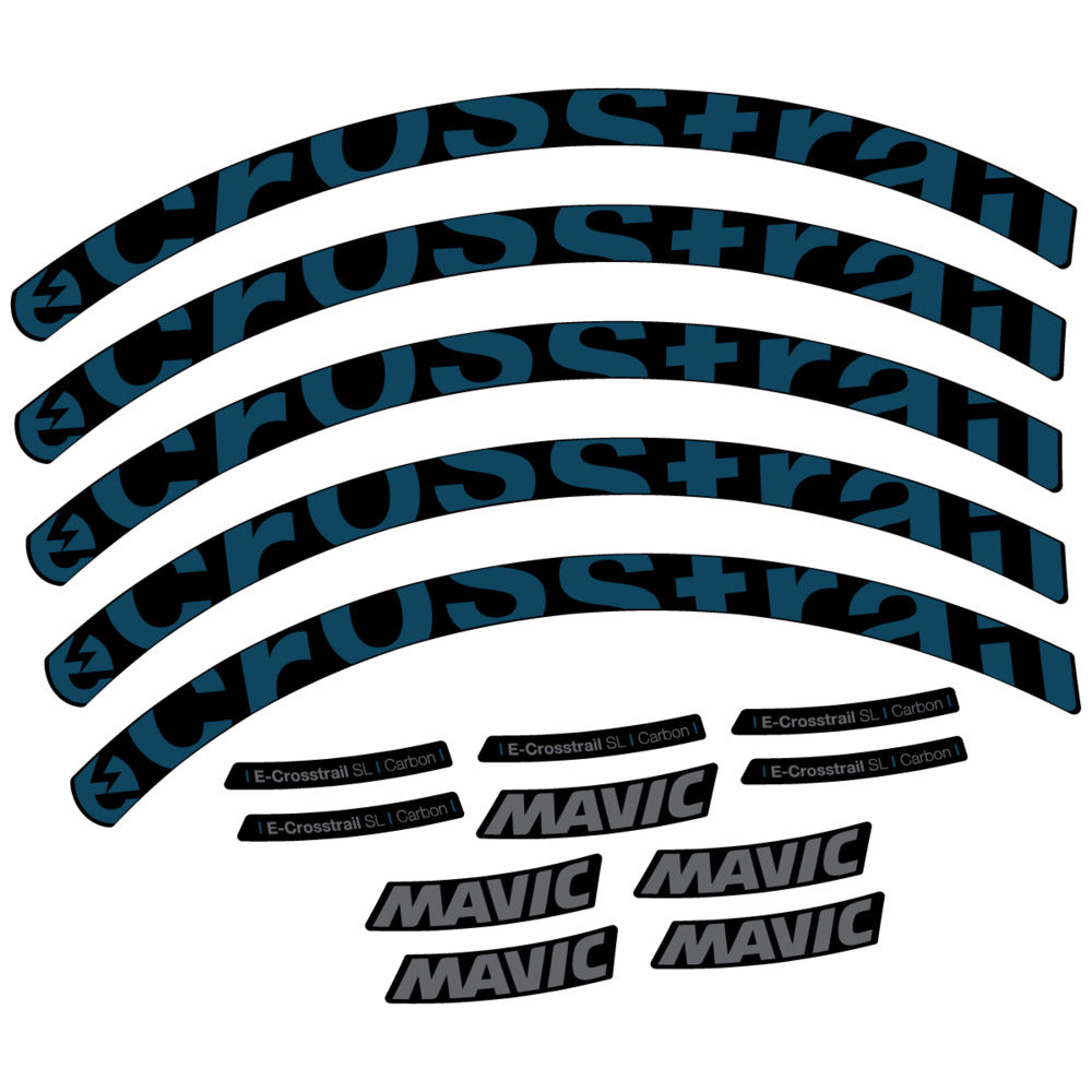 Decal for Mavic E-Crosstrail SL Carbon 2025, Mountain Wheel, bike sticker vinyl
