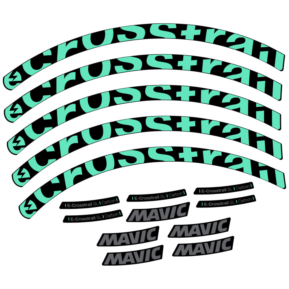 Decal for Mavic E-Crosstrail SL Carbon 2025, Mountain Wheel, bike sticker vinyl