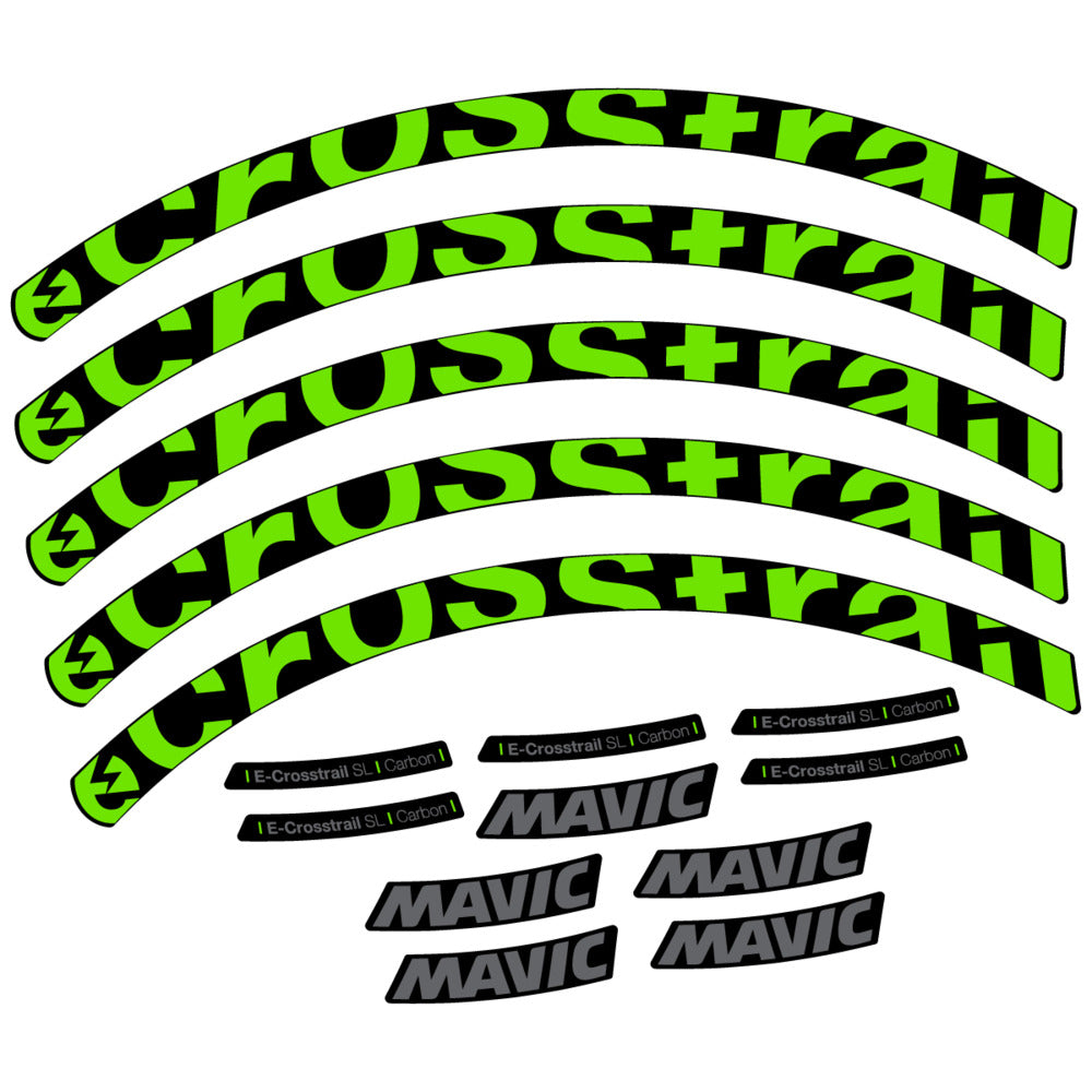 Decal for Mavic E-Crosstrail SL Carbon 2025, Mountain Wheel, bike sticker vinyl