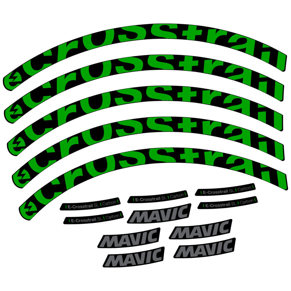 Decal for Mavic E-Crosstrail SL Carbon 2025, Mountain Wheel, bike sticker vinyl