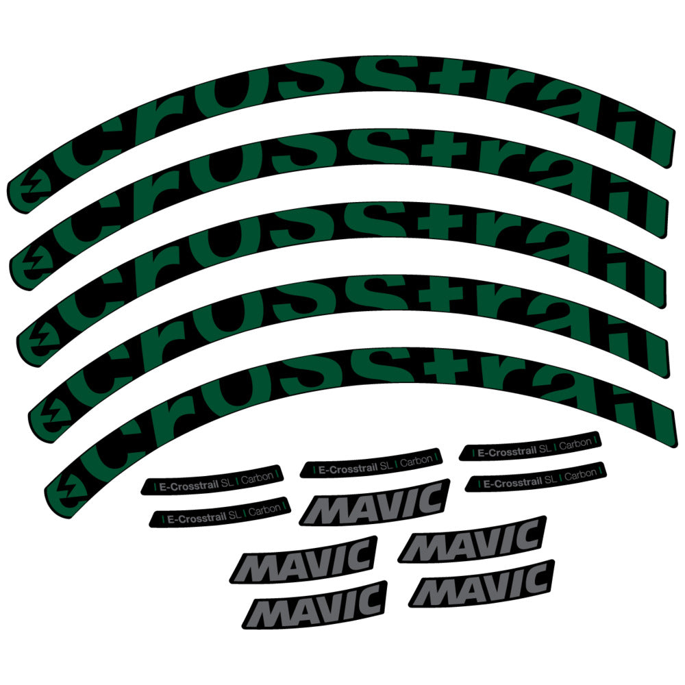 Decal for Mavic E-Crosstrail SL Carbon 2025, Mountain Wheel, bike sticker vinyl
