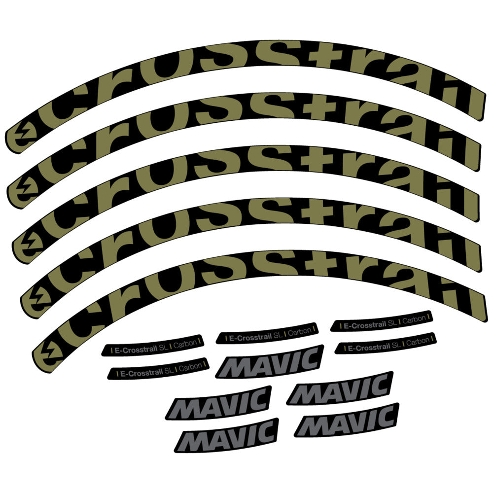 Decal for Mavic E-Crosstrail SL Carbon 2025, Mountain Wheel, bike sticker vinyl