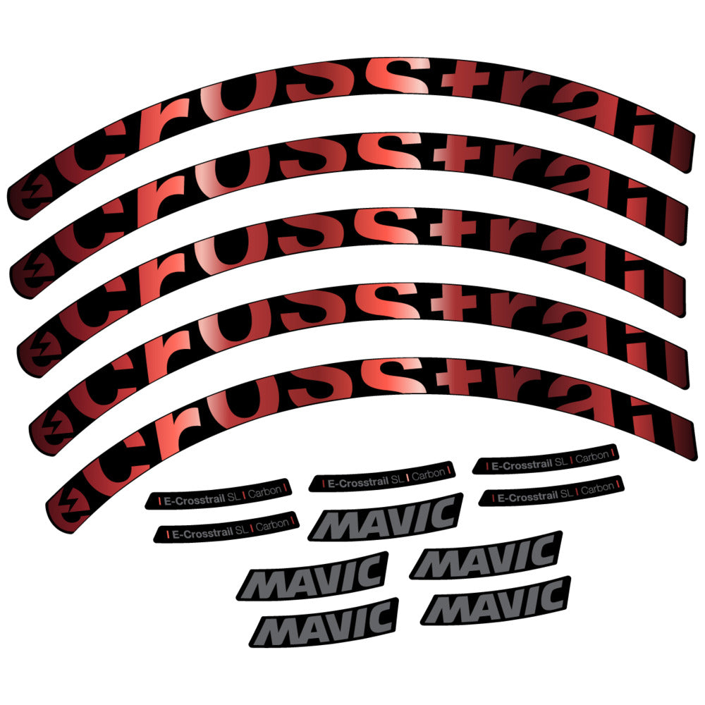 Decal for Mavic E-Crosstrail SL Carbon 2025, Mountain Wheel, bike sticker vinyl