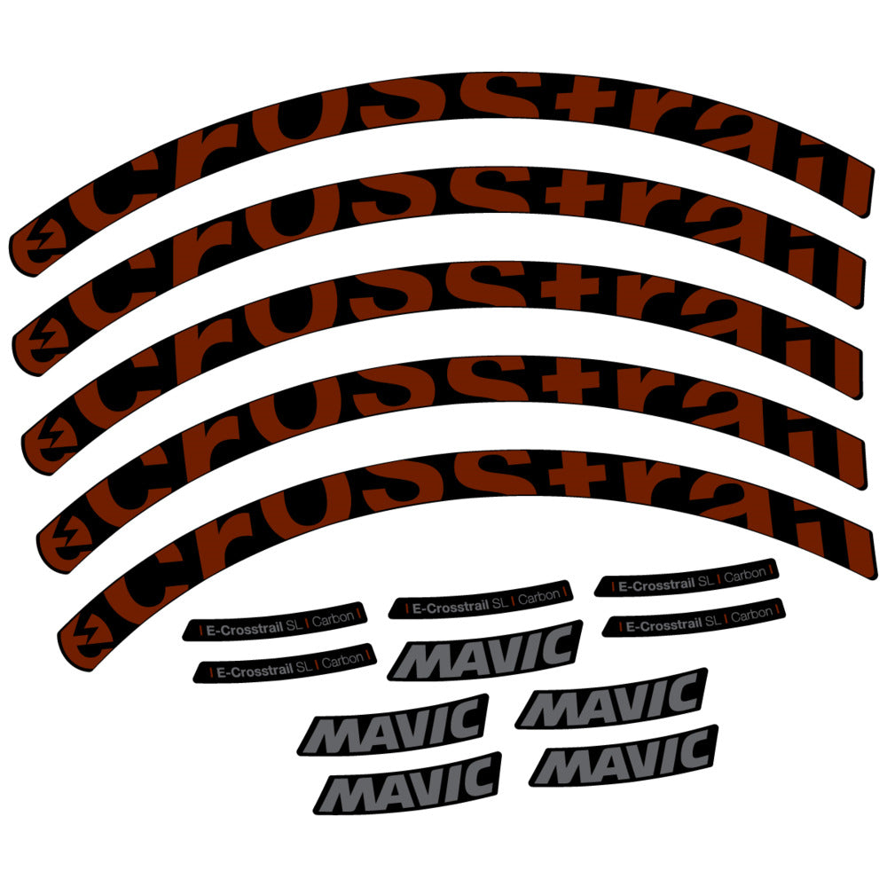 Decal for Mavic E-Crosstrail SL Carbon 2025, Mountain Wheel, bike sticker vinyl