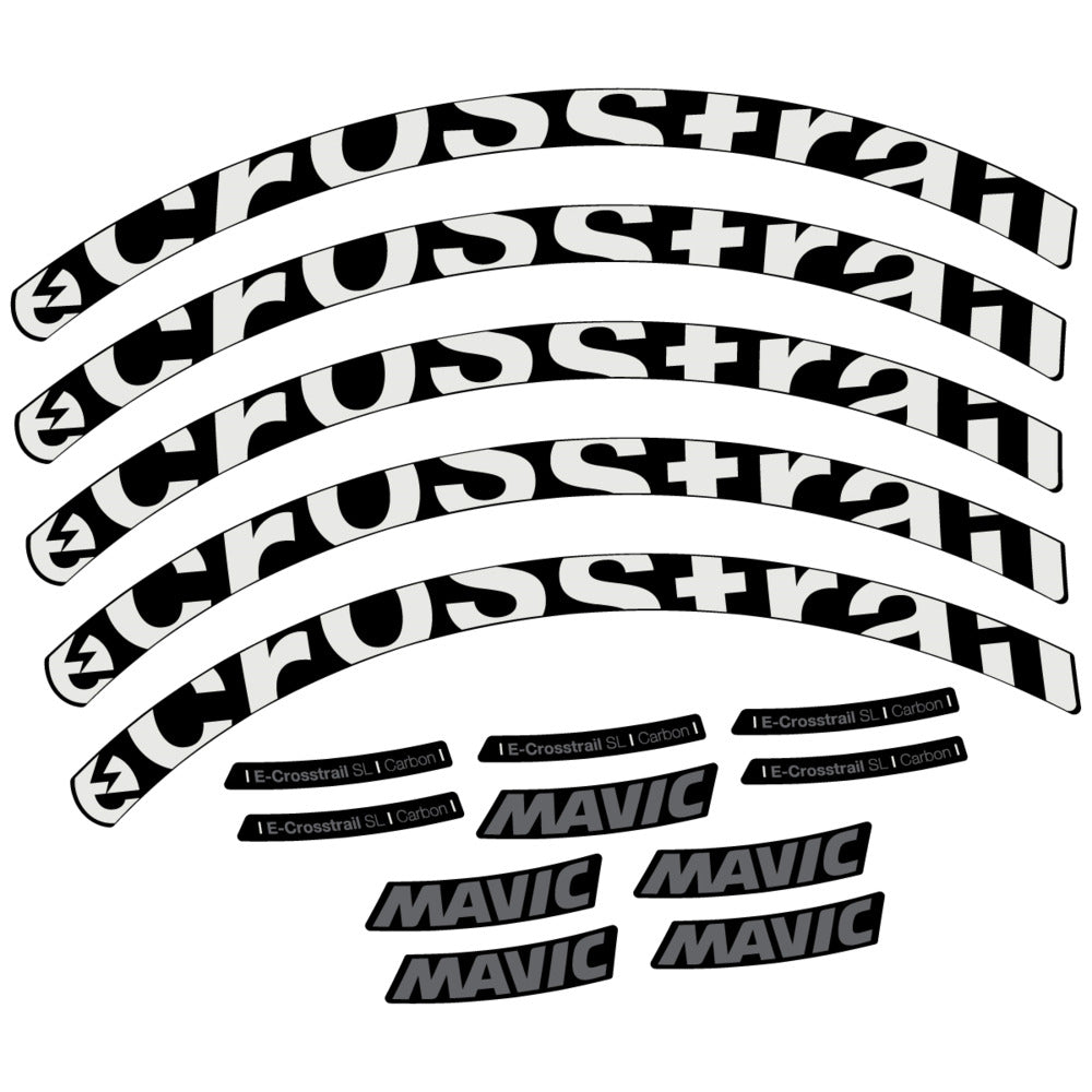 Decal for Mavic E-Crosstrail SL Carbon 2025, Mountain Wheel, bike sticker vinyl