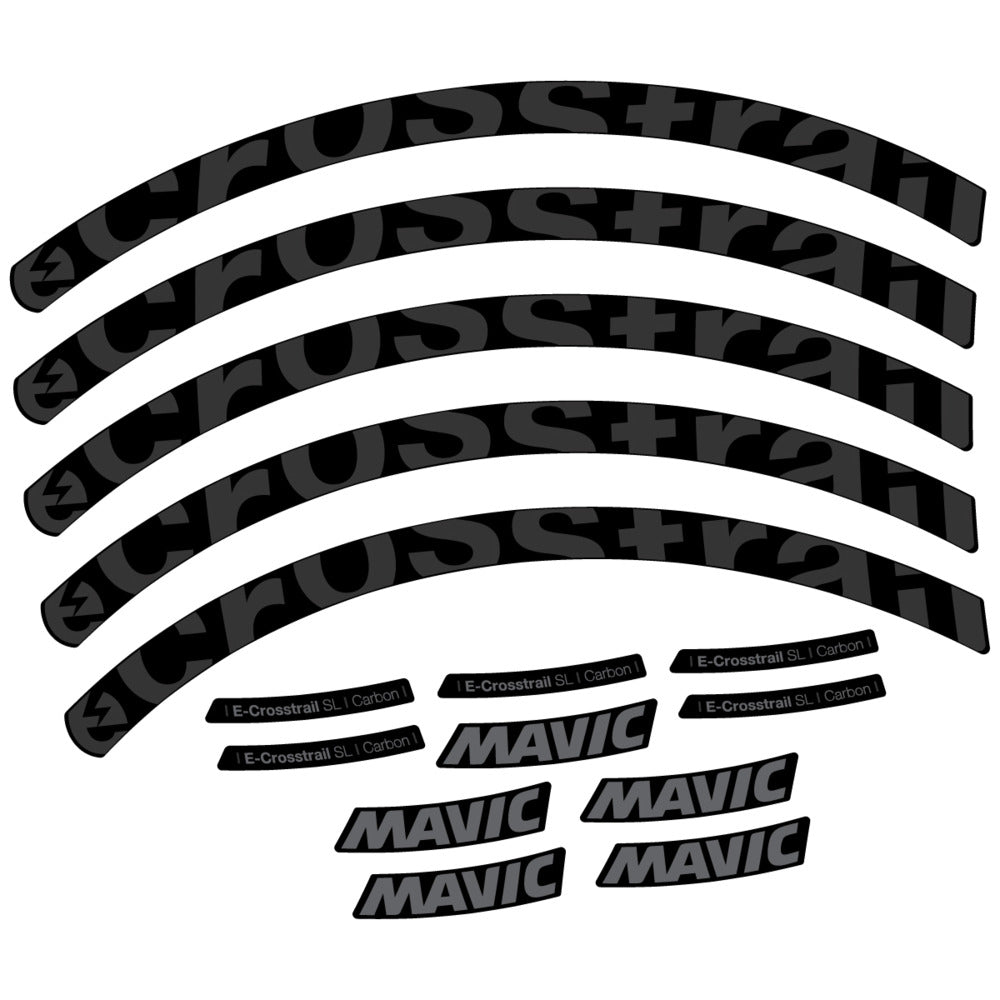 Decal for Mavic E-Crosstrail SL Carbon 2025, Mountain Wheel, bike sticker vinyl