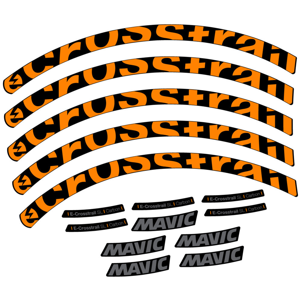 Decal for Mavic E-Crosstrail SL Carbon 2025, Mountain Wheel, bike sticker vinyl