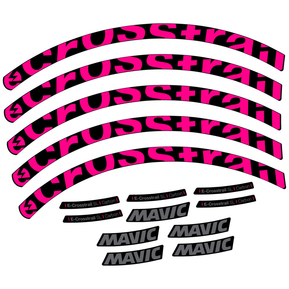 Decal for Mavic E-Crosstrail SL Carbon 2025, Mountain Wheel, bike sticker vinyl