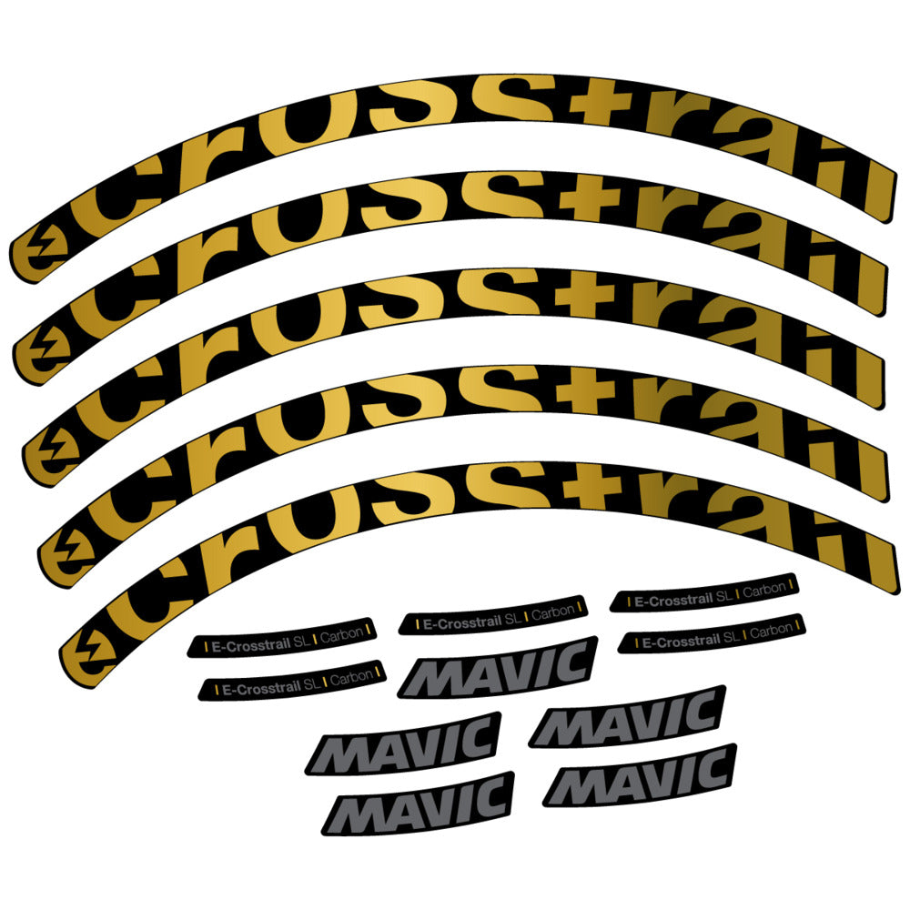 Decal for Mavic E-Crosstrail SL Carbon 2025, Mountain Wheel, bike sticker vinyl