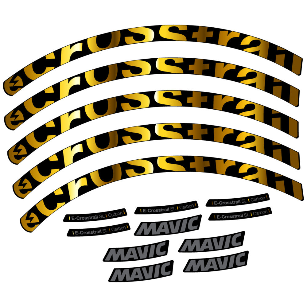 Decal for Mavic E-Crosstrail SL Carbon 2025, Mountain Wheel, bike sticker vinyl