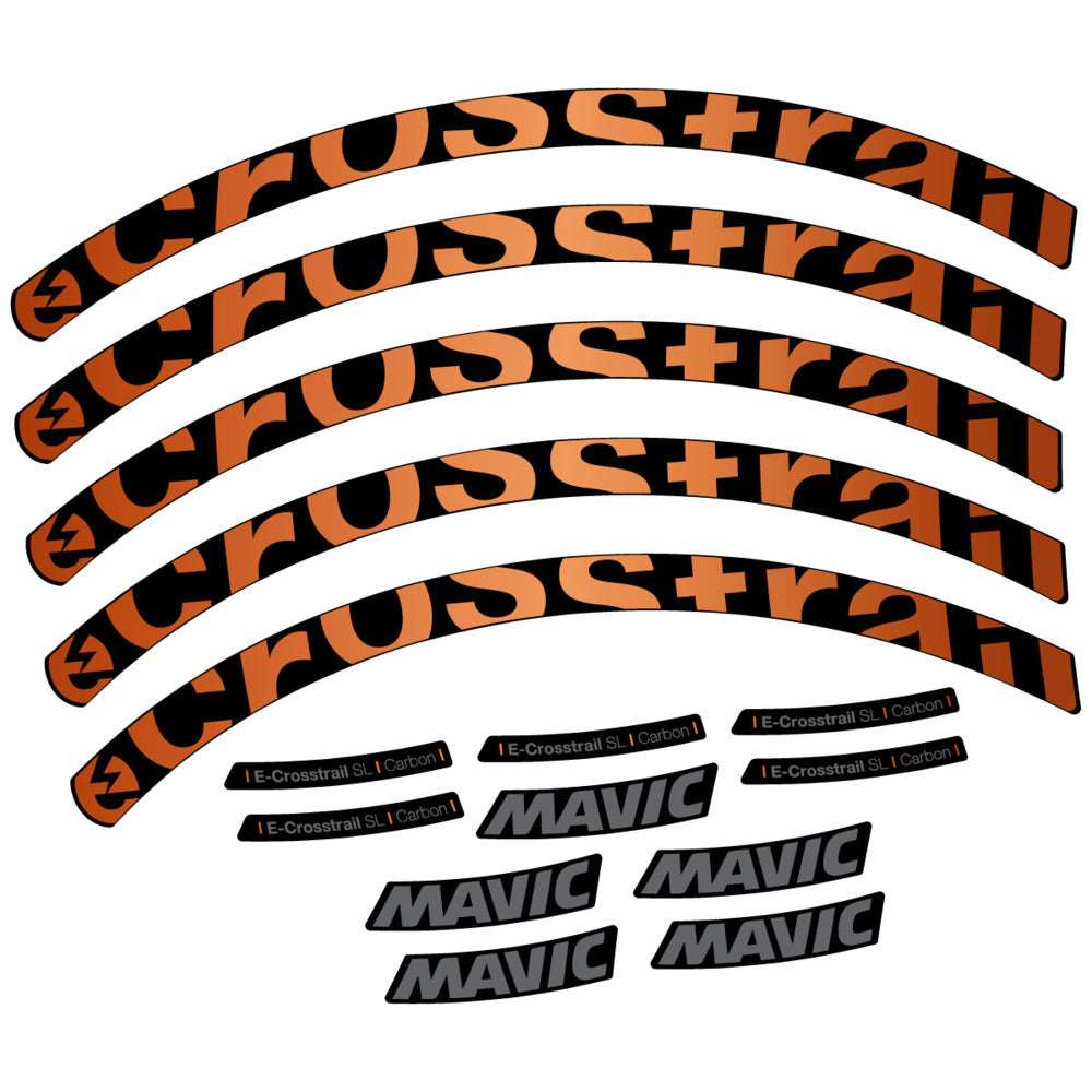 Decal for Mavic E-Crosstrail SL Carbon 2025, Mountain Wheel, bike sticker vinyl