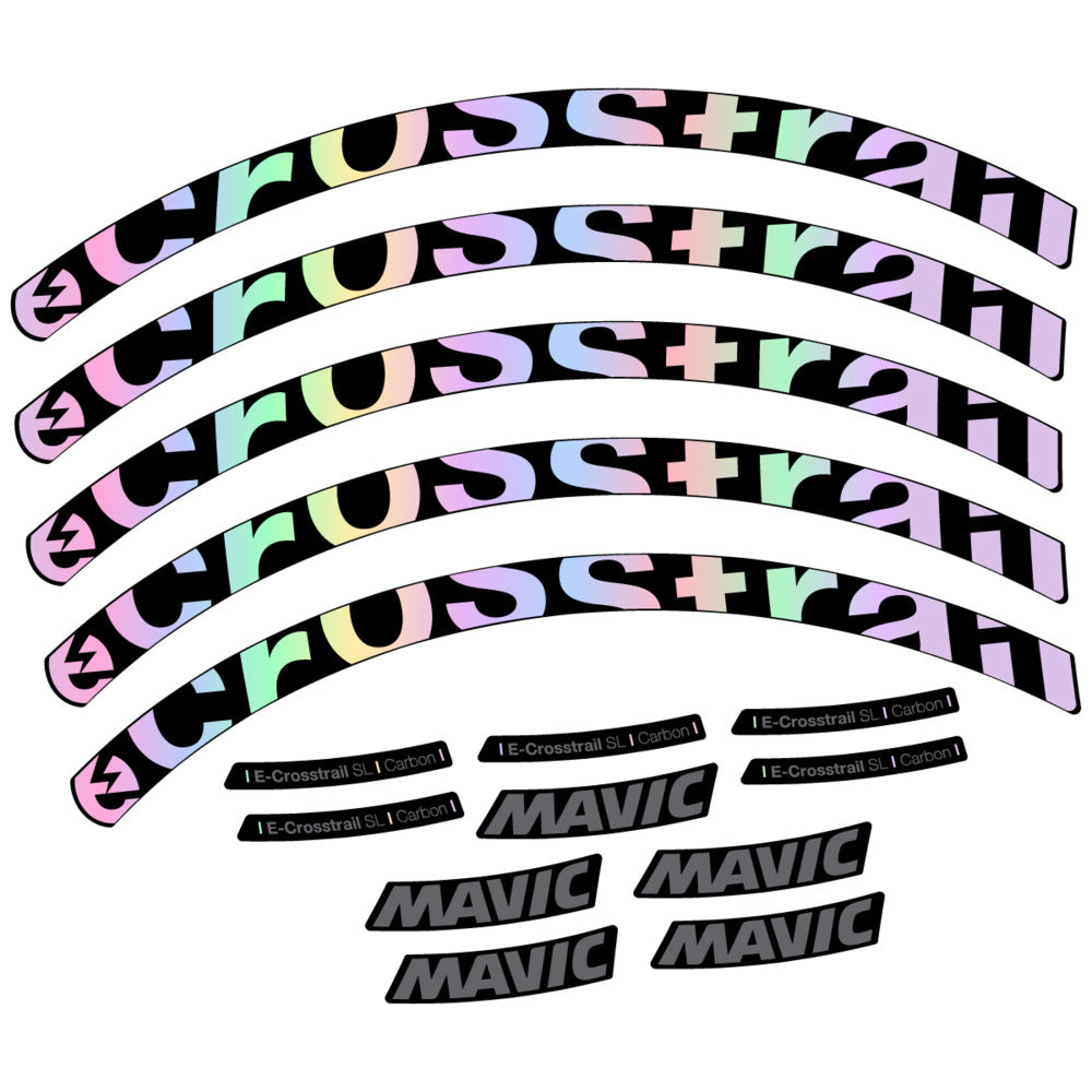 Decal for Mavic E-Crosstrail SL Carbon 2025, Mountain Wheel, bike sticker vinyl