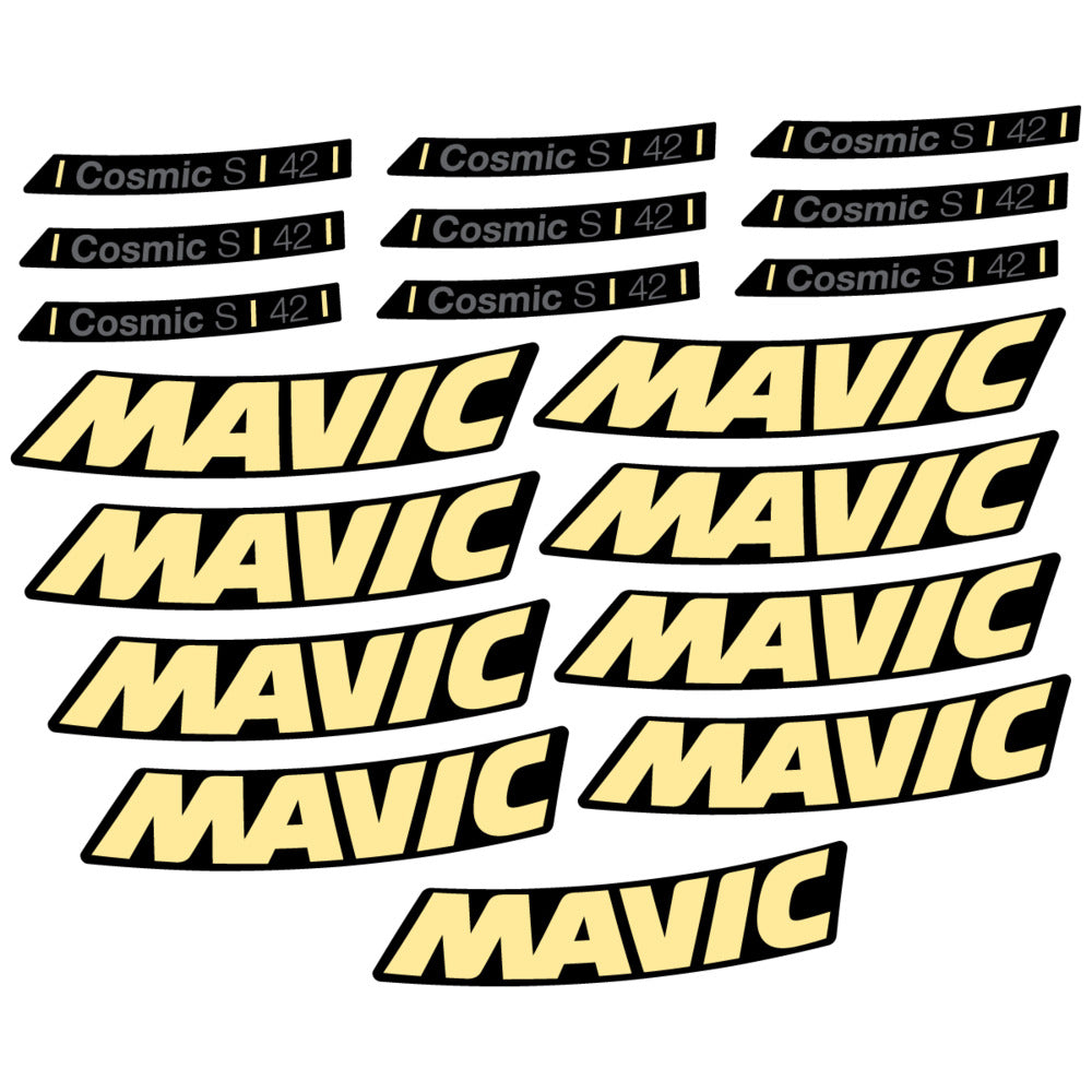Decal for Mavic Cosmic S 42 DISC 2025, Road Wheel, bike sticker vinyl