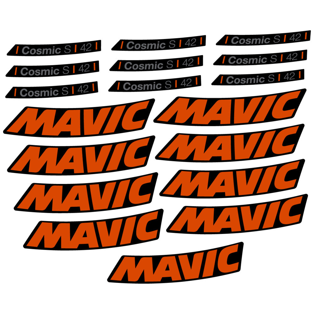 Decal for Mavic Cosmic S 42 DISC 2025, Road Wheel, bike sticker vinyl