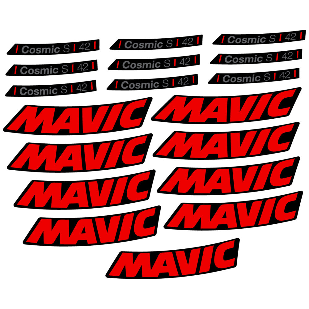Decal for Mavic Cosmic S 42 DISC 2025, Road Wheel, bike sticker vinyl