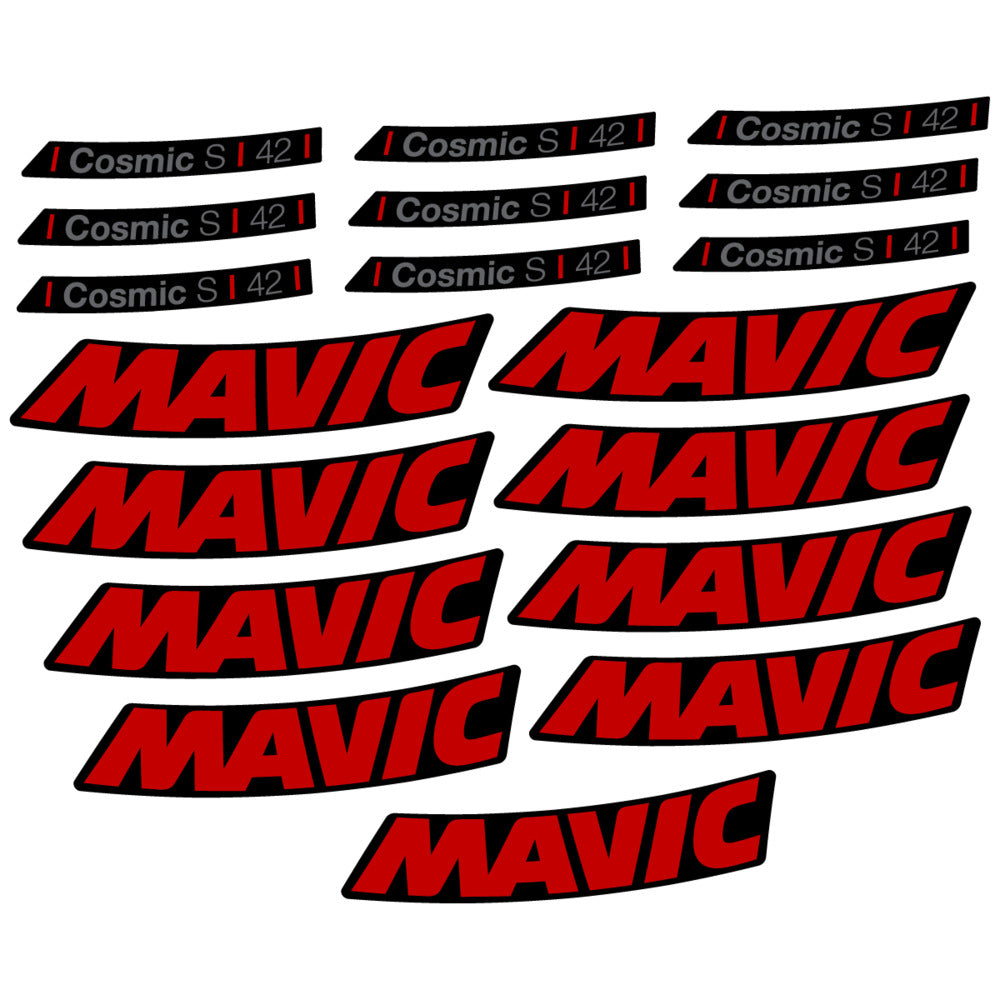 Decal for Mavic Cosmic S 42 DISC 2025, Road Wheel, bike sticker vinyl