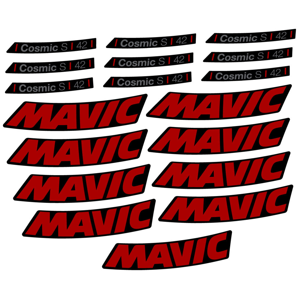 Decal for Mavic Cosmic S 42 DISC 2025, Road Wheel, bike sticker vinyl