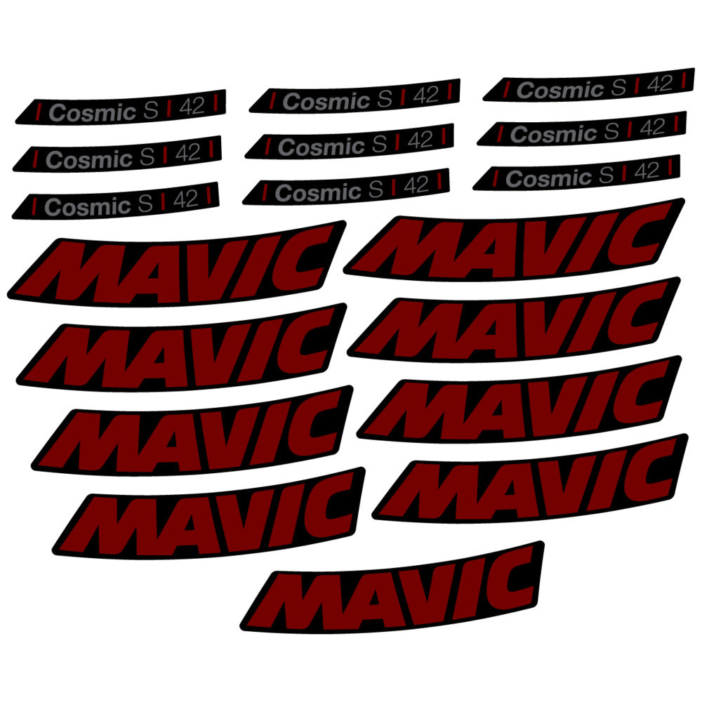 Decal for Mavic Cosmic S 42 DISC 2025, Road Wheel, bike sticker vinyl