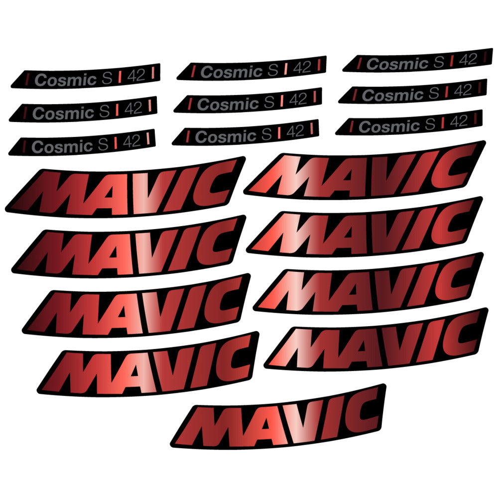 Decal for Mavic Cosmic S 42 DISC 2025, Road Wheel, bike sticker vinyl